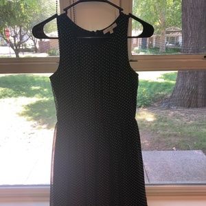 dELiA*s Black and White Sleeveless Polka Dot Dress